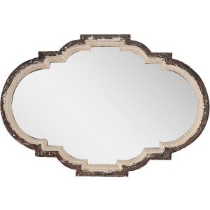Clayre & Eef 52S300 Espejo de pared Marrón Beige 63x4x91 cm