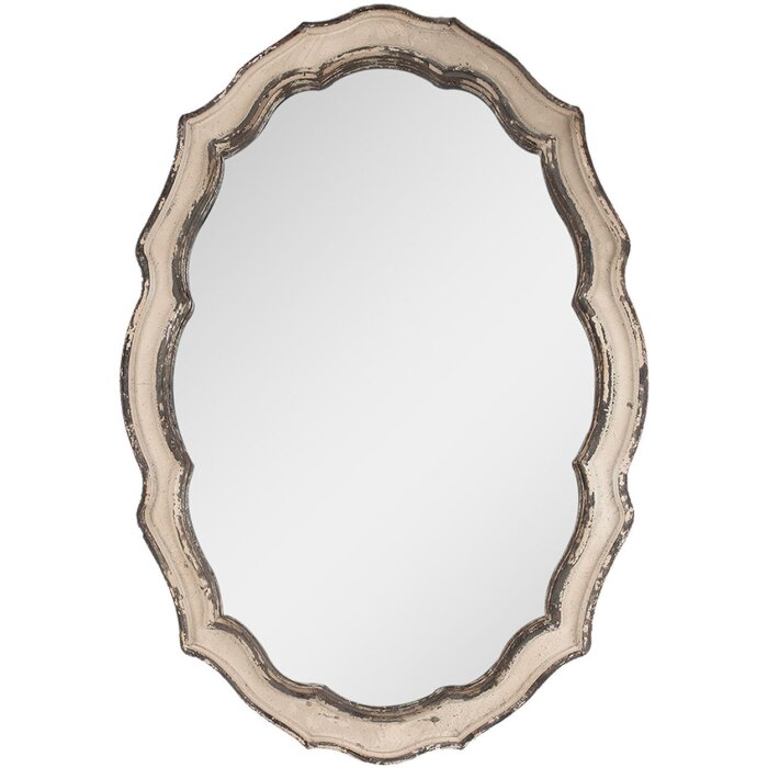 Clayre & Eef 52S303 Espejo de pared Beige, Marrón 52x3x75 cm