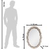 Clayre & Eef 52S303 Espejo de pared Beige, Marrón 52x3x75 cm