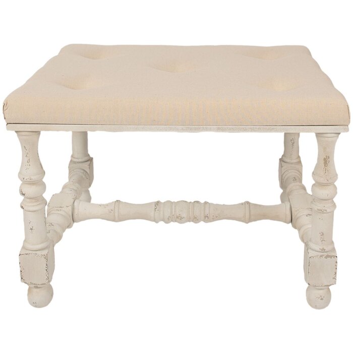 Clayre & Eef 5H0666 Taburete Beige 62x47x46 cm