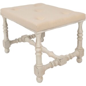Clayre & Eef 5H0666 Taburete Beige 62x47x46 cm
