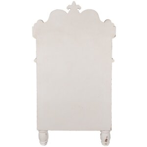 Clayre & Eef 5H0667 Mesilla de noche Blanco Marrón 48x39x89 cm