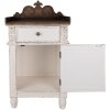Clayre & Eef 5H0667 Mesilla de noche Blanco Marrón 48x39x89 cm