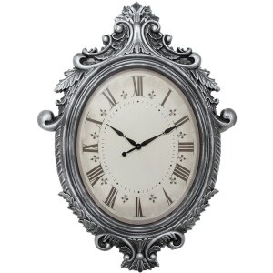 Clayre & Eef 5KL0236 Reloj de pared Plateado Beige...