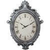 Clayre & Eef 5KL0236 Reloj de pared Plateado Beige 56x6x76 cm - 1xAA