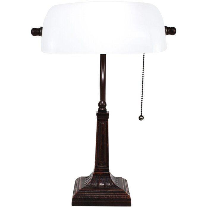 LumiLamp 5LL-5686 Lámpara de sobremesa blanca 26x16x40 cm E27-máx 1x40W Lámpara banqueta