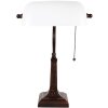 LumiLamp 5LL-5686 Lámpara de sobremesa blanca 26x16x40 cm E27-máx 1x40W Lámpara banqueta