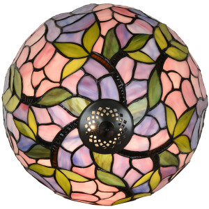 LumiLamp 5LL-6308 Lámpara de mesa Tiffany rosa Ø 30x50 cm E27-máx 1x60W