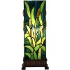 LumiLamp 5LL-6310 Lámpara de mesa Tiffany verde 18x18x45 cm E27-máx 1x60W