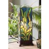 LumiLamp 5LL-6310 Lámpara de mesa Tiffany verde 18x18x45 cm E27-máx 1x60W