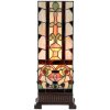 LumiLamp 5LL-6314 Lámpara de mesa Tiffany Beige 18x18x45 cm E27-máx 1x40W