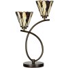 LumiLamp 5LL-6315 Lámpara de mesa Tiffany Beige 46x28x63 cm E14-máx 2x40W