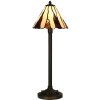 LumiLamp 5LL-6316 Lámpara de mesa Tiffany Beige Ø 20x60 cm E14-máx 1x40W