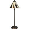 LumiLamp 5LL-6316 Lámpara de mesa Tiffany Beige Ø 20x60 cm E14-máx 1x40W