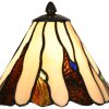 LumiLamp 5LL-6316 Lámpara de mesa Tiffany Beige Ø 20x60 cm E14-máx 1x40W