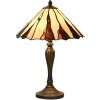 LumiLamp 5LL-6317 Lámpara de mesa Tiffany Ø 36x60 cm E14-máx 2x40W