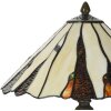 LumiLamp 5LL-6317 Lámpara de mesa Tiffany Ø 36x60 cm E14-máx 2x40W