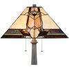 LumiLamp 5LL-6320 Lámpara de mesa Tiffany Beige 45x45x80 cm E27-máx 2x60W