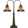 LumiLamp 5LL-6322 Lámpara de mesa Tiffany Beige 48x66 cm E27-máx 2x40W