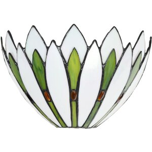 LumiLamp 5LL-6329 Aplique Tiffany Blanco 30x15x18 cm E14-máx 1x40W