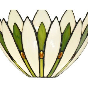LumiLamp 5LL-6329 Aplique Tiffany Blanco 30x15x18 cm E14-máx 1x40W