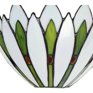 LumiLamp 5LL-6329 Aplique Tiffany Blanco 30x15x18 cm E14-máx 1x40W