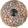 LumiLamp 5LL-6330 Lámpara de mesa Tiffany gris Ø 40x58 cm E27-máx 2x60W