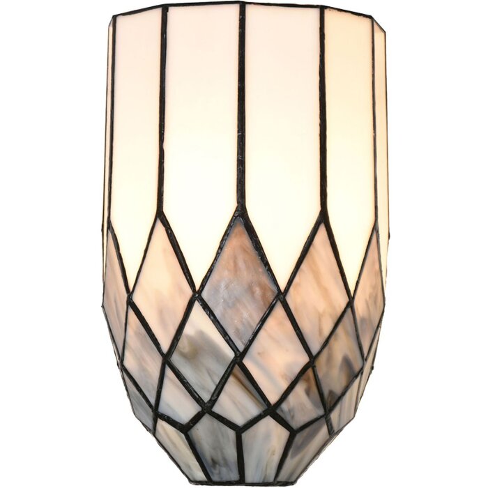 LumiLamp 5LL-6333 Aplique Tiffany Gris 18x15x27 cm E14-máx 1x25W