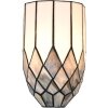 LumiLamp 5LL-6333 Aplique Tiffany Gris 18x15x27 cm E14-máx 1x25W