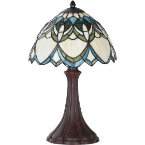 LumiLamp 5LL-6334 Lámpara de mesa Tiffany Beige...