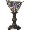 LumiLamp 5LL-6336 Lámpara de mesa Tiffany rosa Ø 20x30 cm E14 max 1x25W
