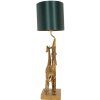 Clayre & Eef Lámpara de Mesa Jirafa Verde Dorado 33x20x67 cm E27-máx 1x60W