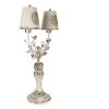 Clayre & Eef 5LMC0030 Lámpara de mesa Beige Marrón 39x21x74 cm E14-máx 2x25W
