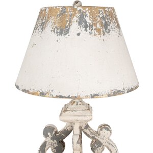 Clayre & Eef 5LMC0032 Sobremesa Gris Beige Ø 40x79 cm E27-máx 1x60W