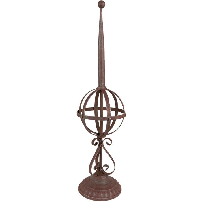 Clayre & Eef 5Y1038 Decoración de jardín rojo, marrón Ø 16x61 cm