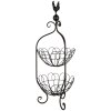 Clayre & Eef 5Y1156 Estante con cestas Negro Ø 26x72 cm