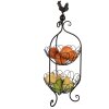 Clayre & Eef 5Y1156 Estante con cestas Negro Ø 26x72 cm