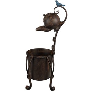Clayre & Eef 5Y1160 Jardinera Marrón 24x22x62 cm