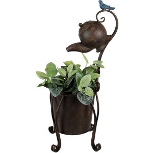 Clayre & Eef 5Y1160 Jardinera Marrón 24x22x62 cm