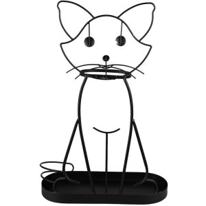 Clayre & Eef 5Y1165 Paragüero Gato Negro 41x16x62 cm