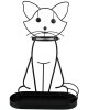 Clayre & Eef 5Y1165 Paragüero Gato Negro 41x16x62 cm