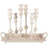 Clayre & Eef 65214 Candelero Blanco 55x26x43 cm