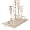 Clayre & Eef 65214 Candelero Blanco 55x26x43 cm