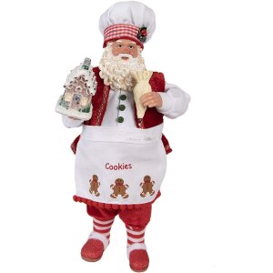 Clayre & Eef 65227 Papá Noel Rojo Estilo...