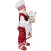 Clayre & Eef 65227 Papá Noel Rojo Estilo Campestre 16x8x28 cm