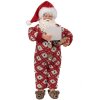 Clayre & Eef 65230 Decoración Navideña Papá Noel Rojo 16x8x28 cm