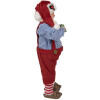Clayre & Eef 65234 Decoración Navideña Papá Noel Rojo 16x8x28 cm