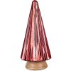 Clayre & Eef 65236L Decoración Navideña Árbol de Navidad Rojo Ø 17x34 cm