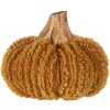 Clayre & Eef 65244 Calabaza decorativa amarilla Ø 9x8 cm