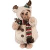 Clayre & Eef 65255 Oso Decorativo Beige Marrón 20x20x38 cm Estilo Campestre